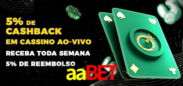 Promoções do cassino ao Vivo aabet